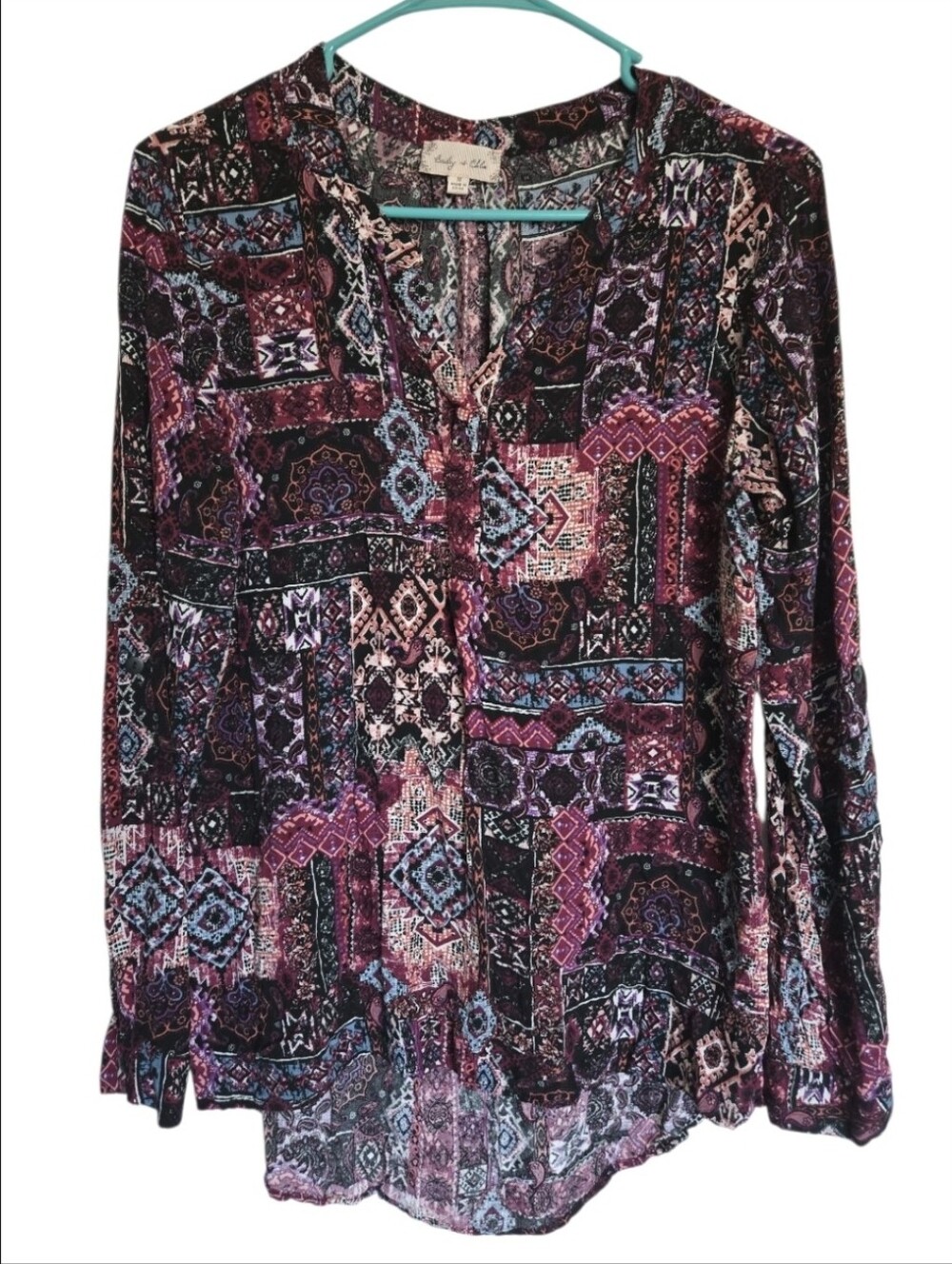 Bailey & Chloe bohemian blouse-M #055 - Picture 2 of 7